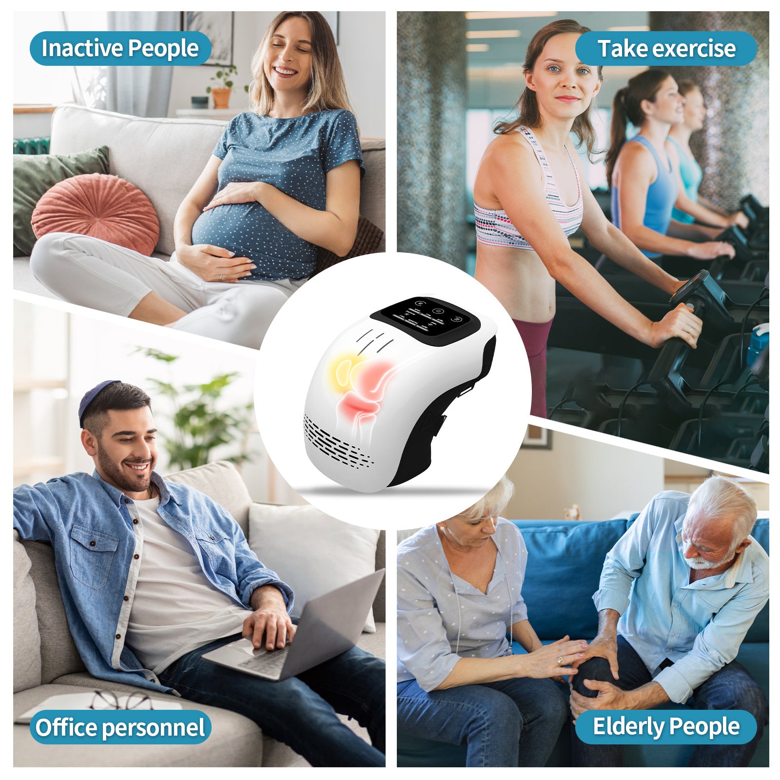 KneeRelief Pro™ – Smart Infrared Heated Knee Massager