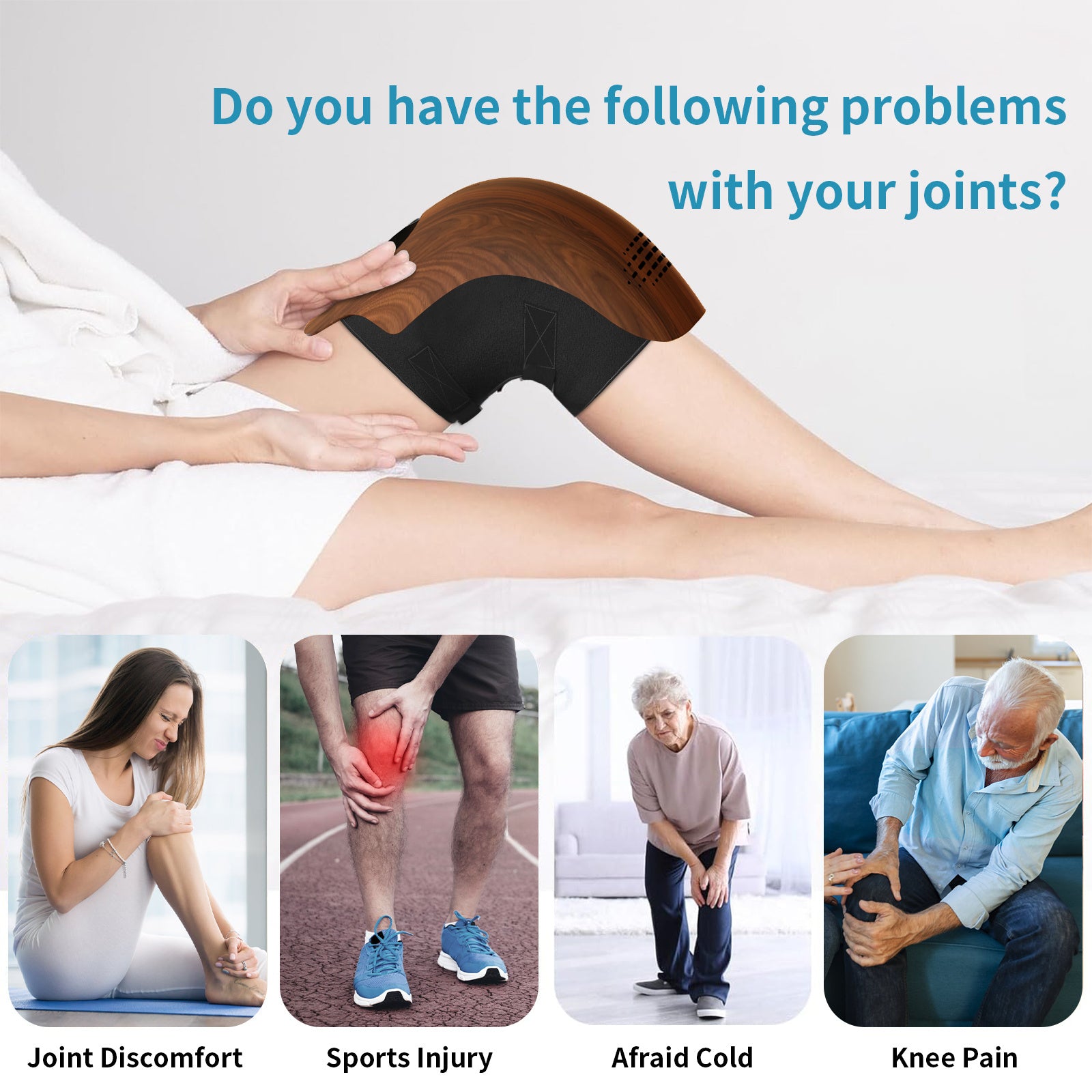 KneeRelief Pro™ – Smart Infrared Heated Knee Massager